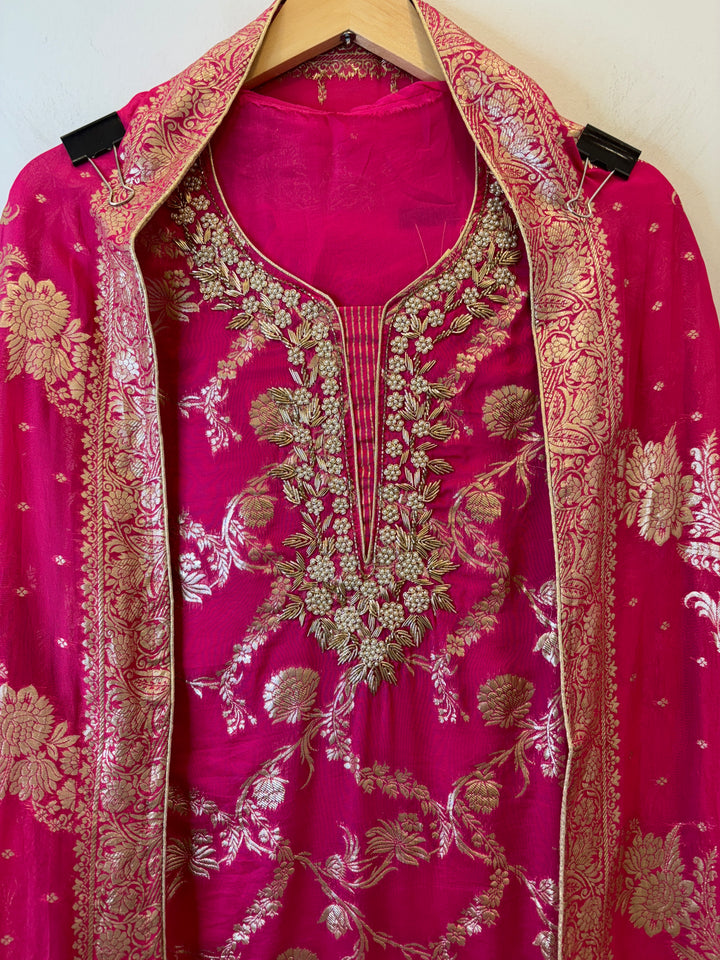 Ayat – Banarasi Organza Suit with Handwork