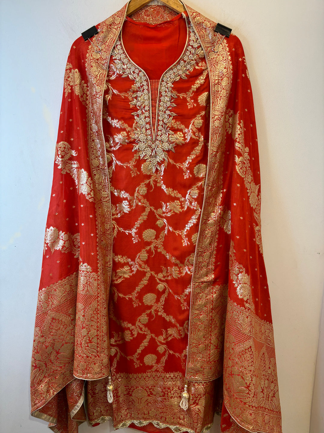 Ayat – Banarasi Organza Suit with Handwork
