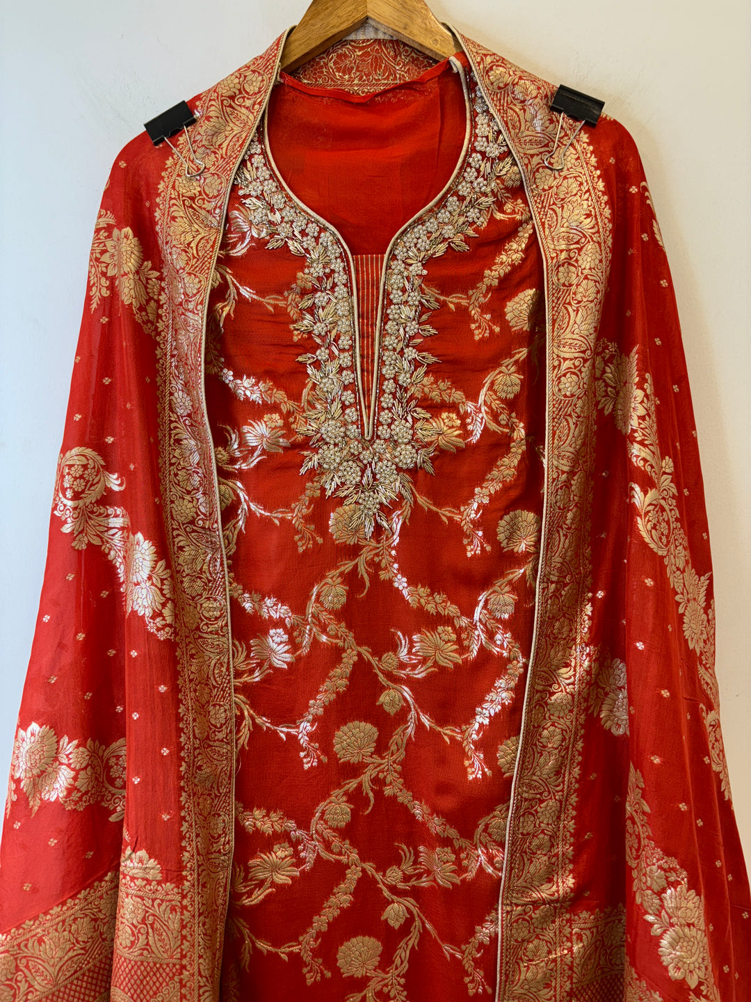 Ayat – Banarasi Organza Suit with Handwork
