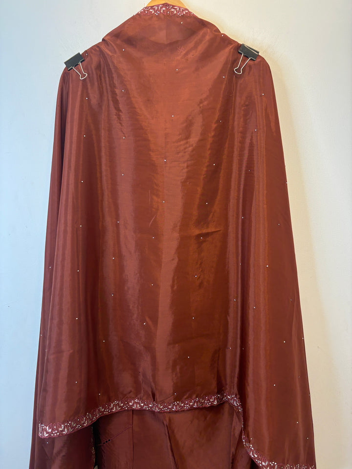 Nayab – Organza Silk Suit with Stone Highlights