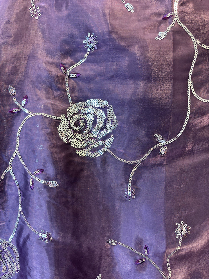Amairah – Glass Organza Suit with All-Over Handwork