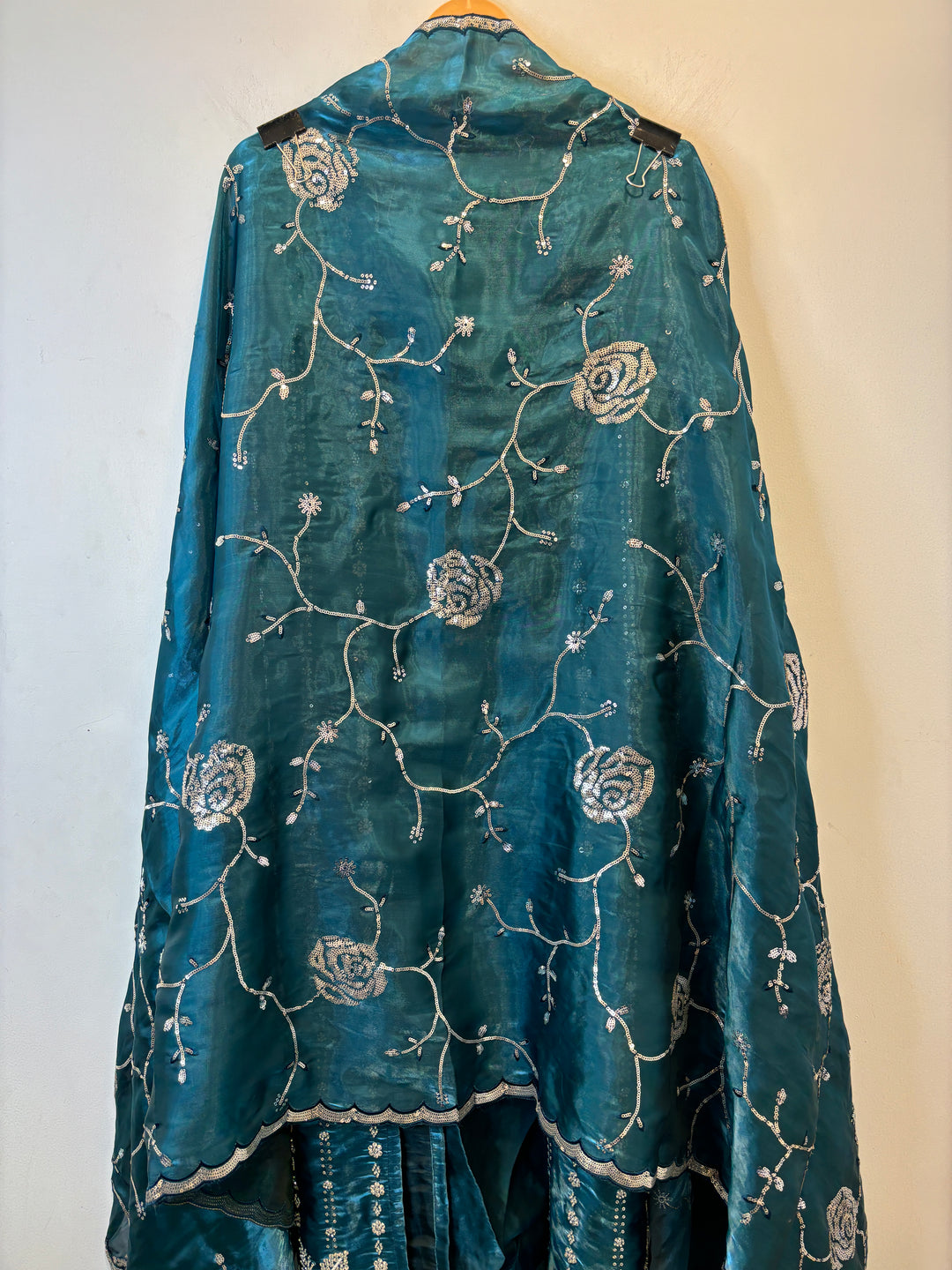 Amairah – Glass Organza Suit with All-Over Handwork