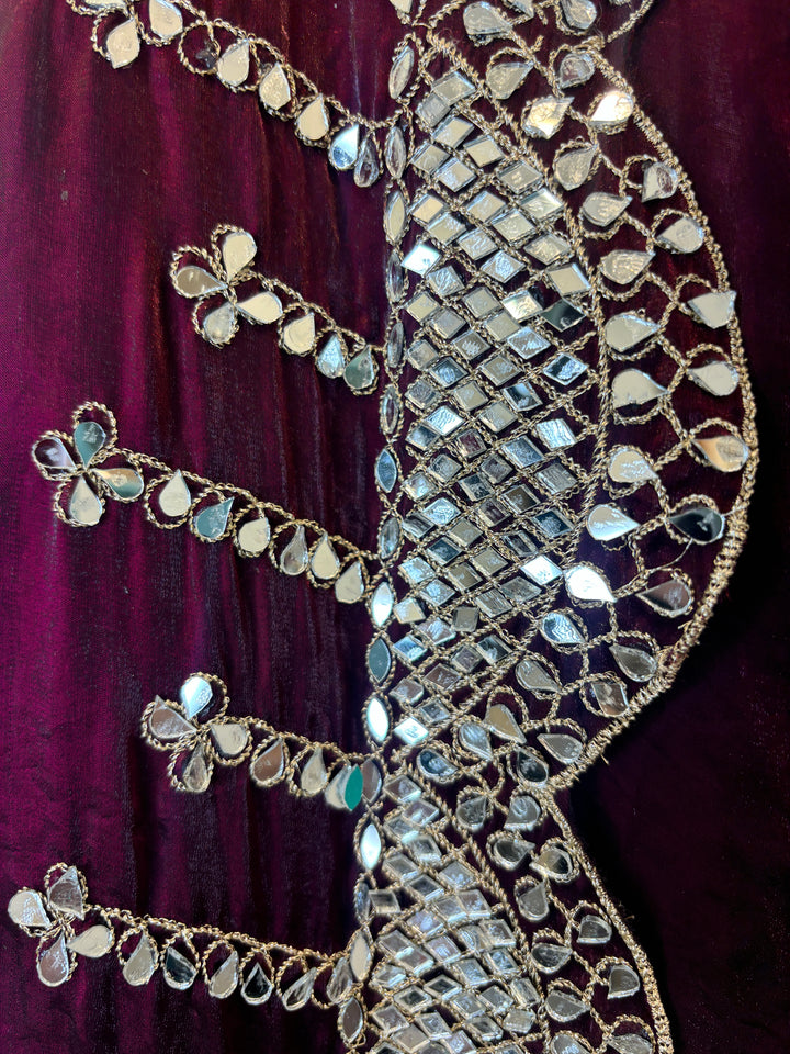 Nura – Glass Organza Mirror Work Suit