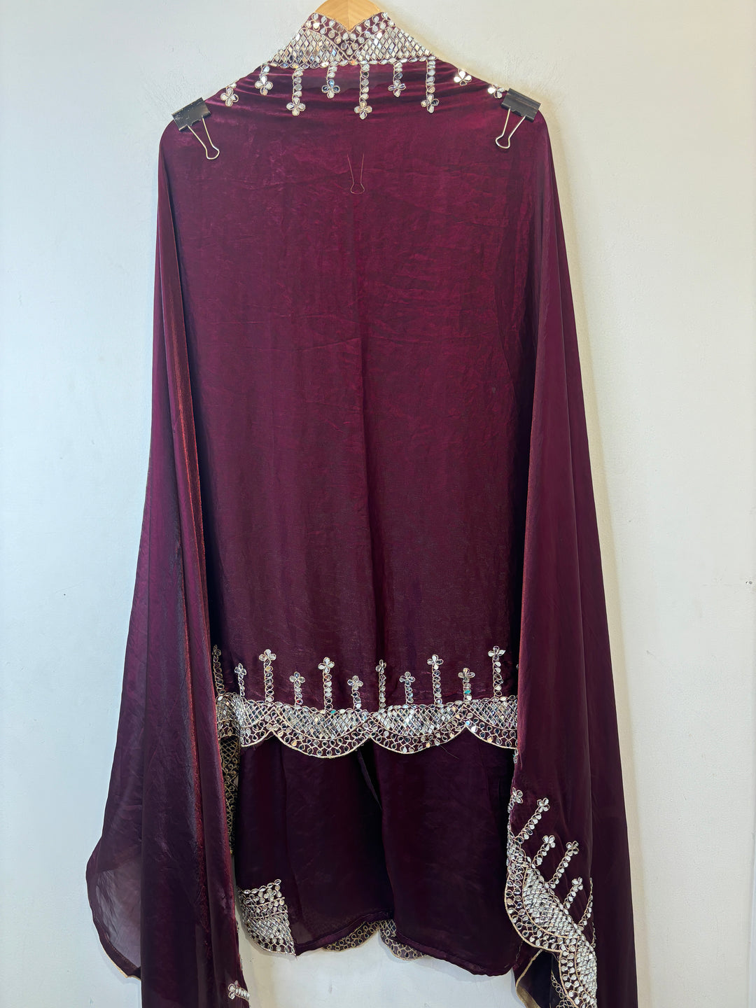 Nura – Glass Organza Mirror Work Suit