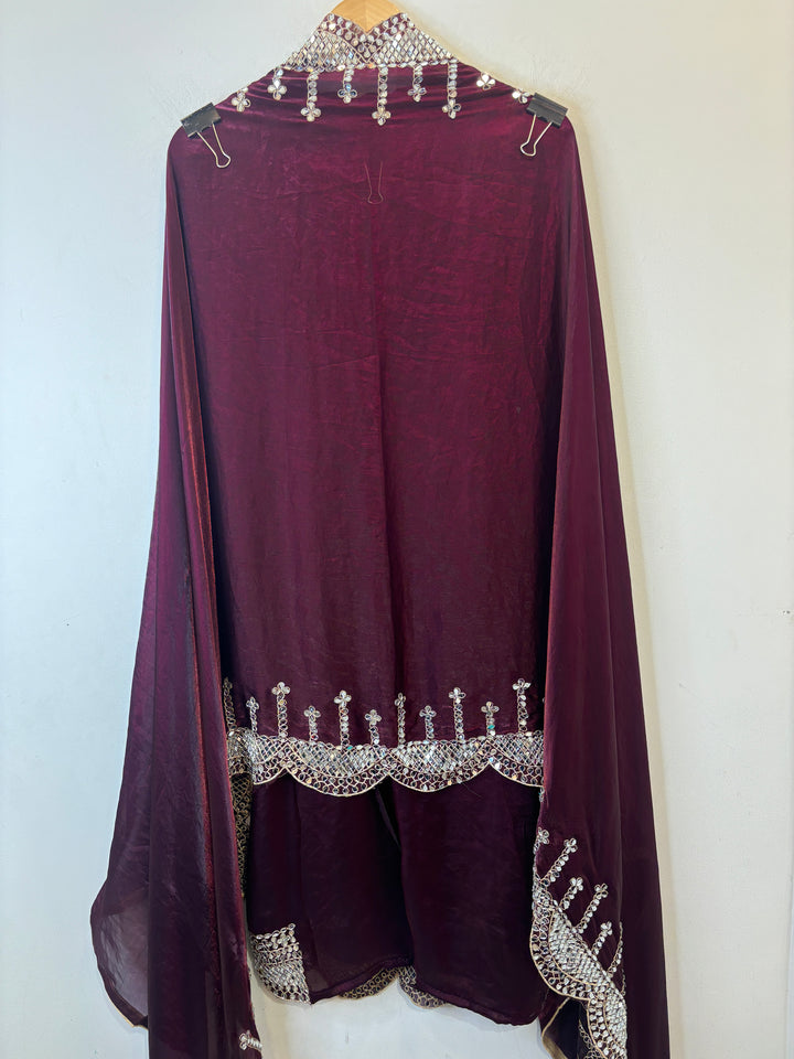 Nura – Glass Organza Mirror Work Suit