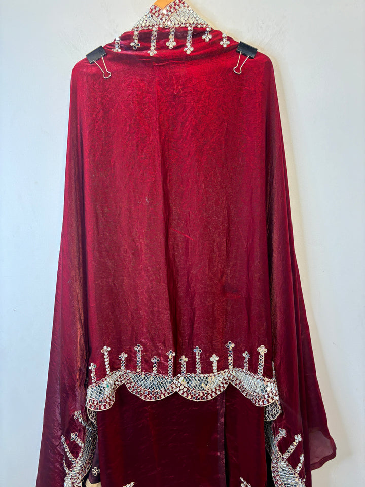 Nura – Glass Organza Mirror Work Suit