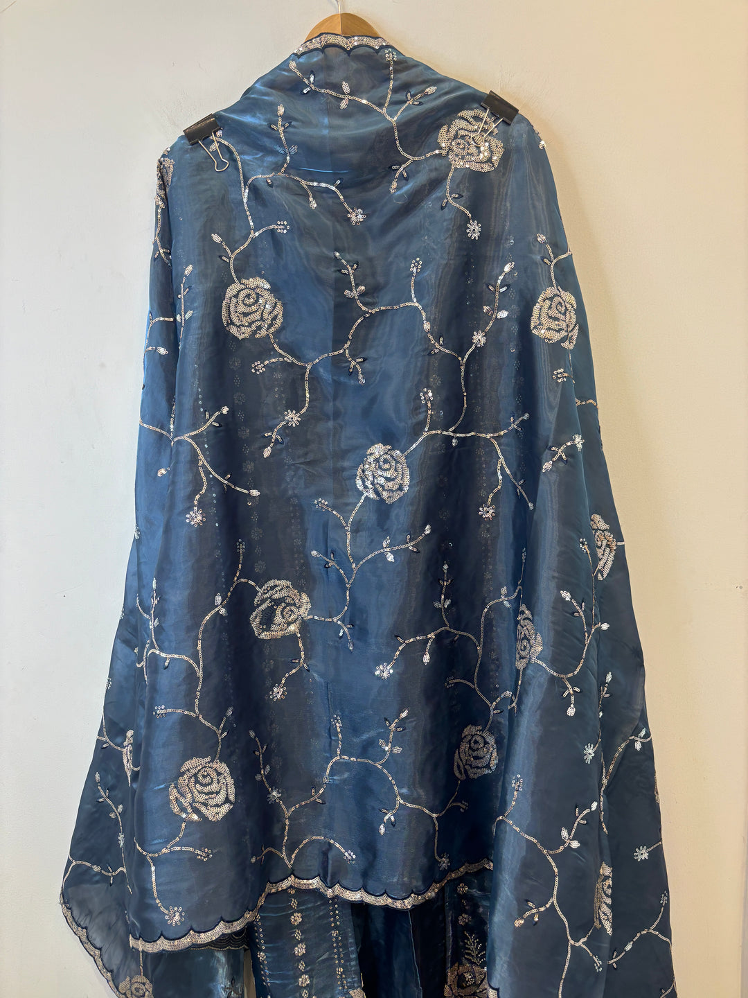Amairah – Glass Organza Suit with All-Over Handwork