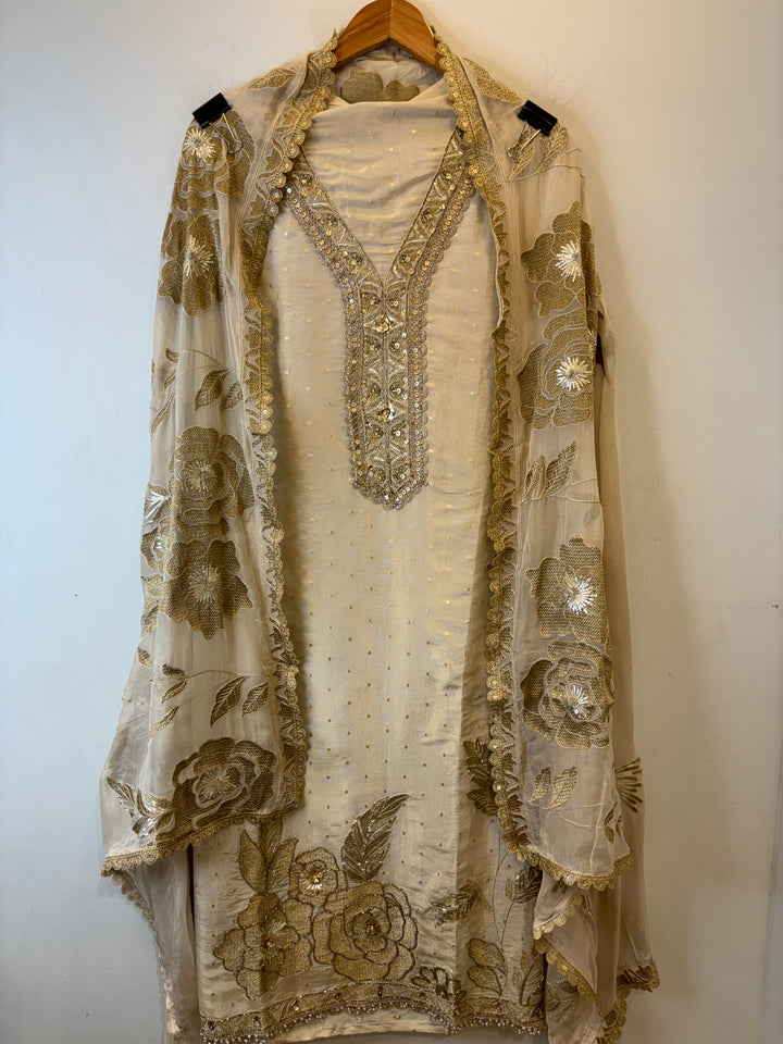 Ziya – Tissue Shimmer Zari Suit