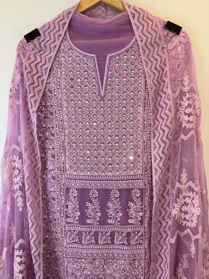 Nureh – Georgette Embroidered Suit
