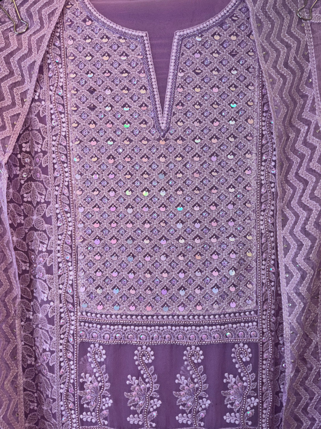 Nureh – Georgette Embroidered Suit