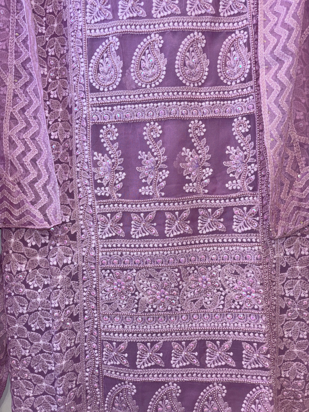 Nureh – Georgette Embroidered Suit