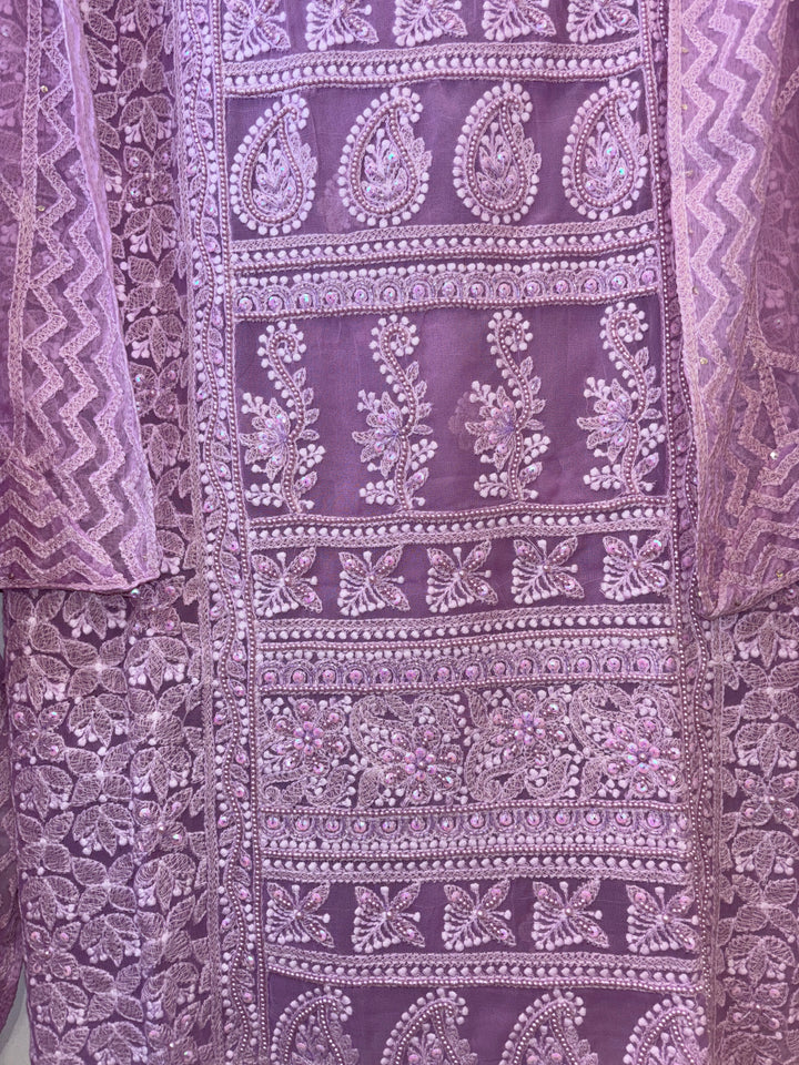 Nureh – Georgette Embroidered Suit