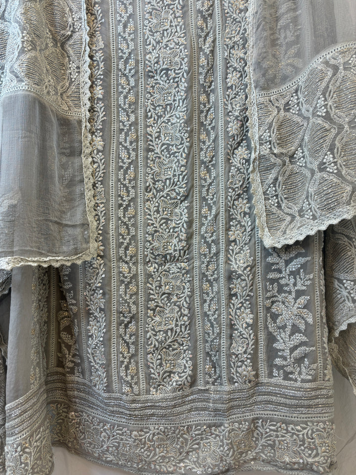Zeraya – Georgette Zari Suit