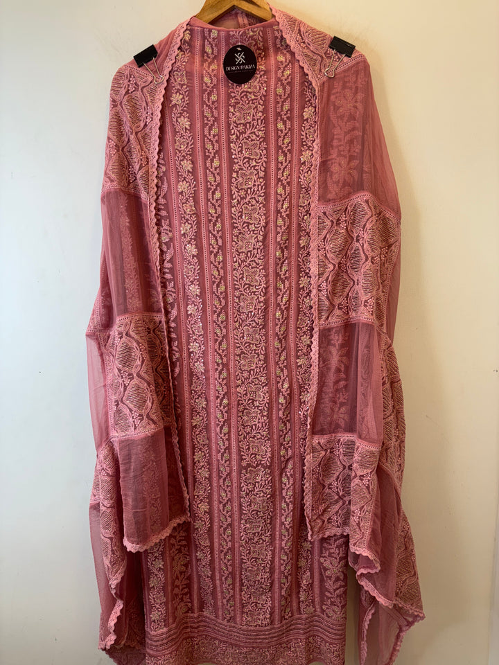 Zeraya – Georgette Zari Suit