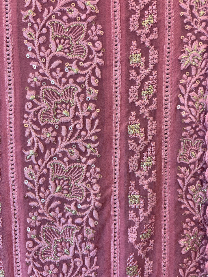 Zeraya – Georgette Zari Suit