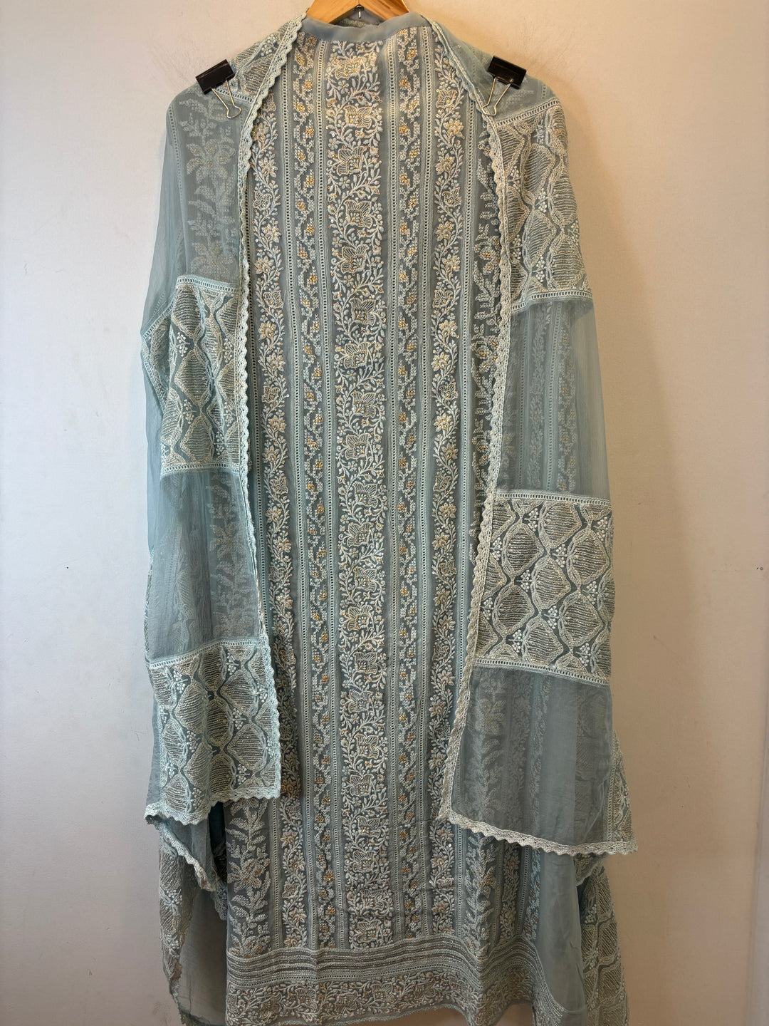 Zeraya – Georgette Zari Suit