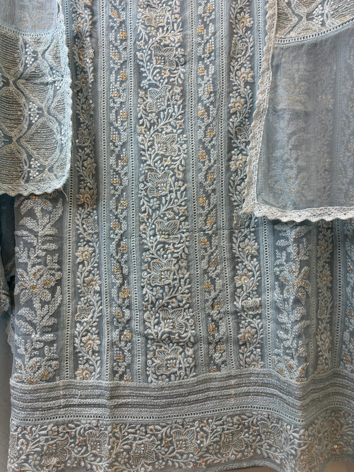 Zeraya – Georgette Zari Suit