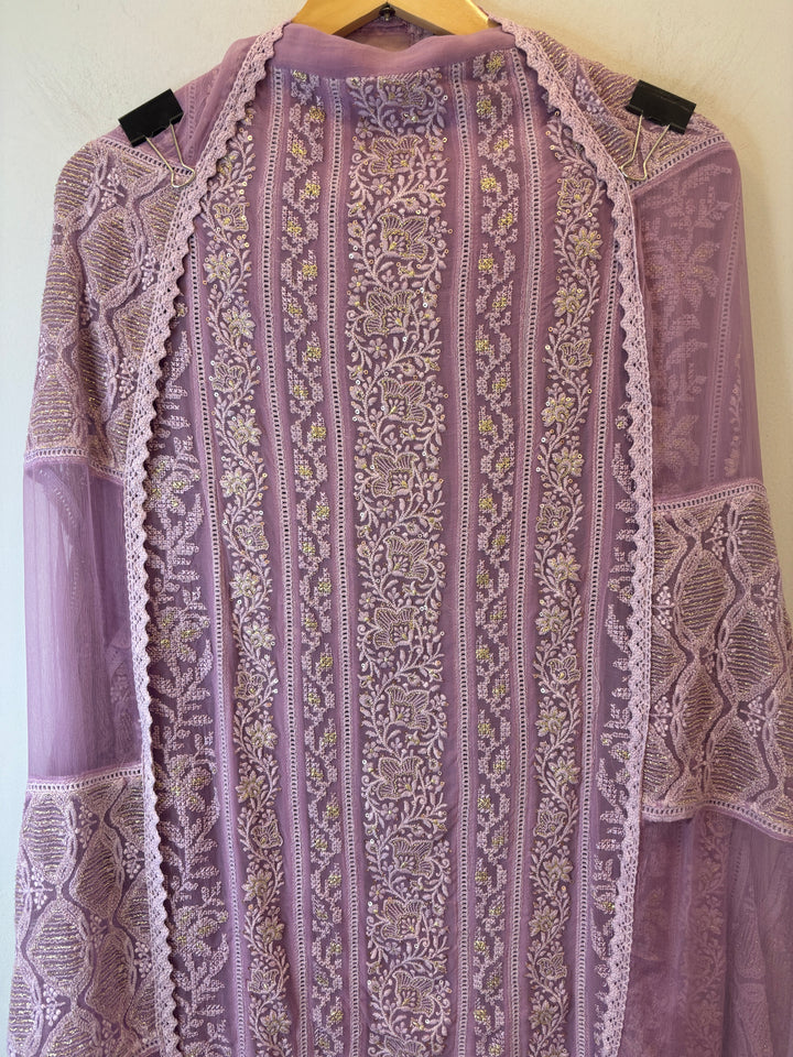 Zeraya – Georgette Zari Suit