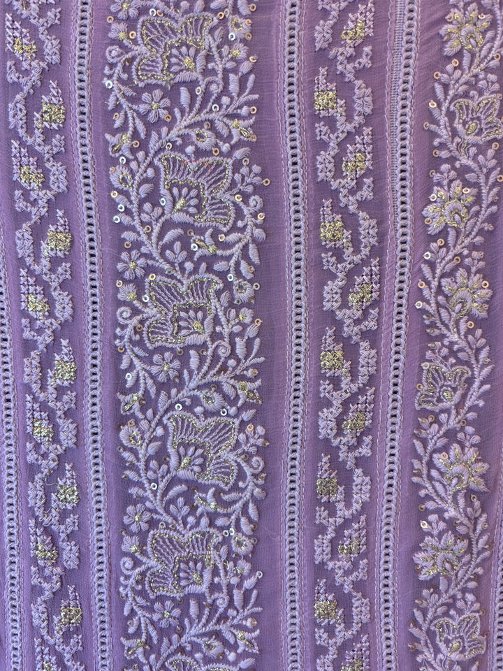 Zeraya – Georgette Zari Suit