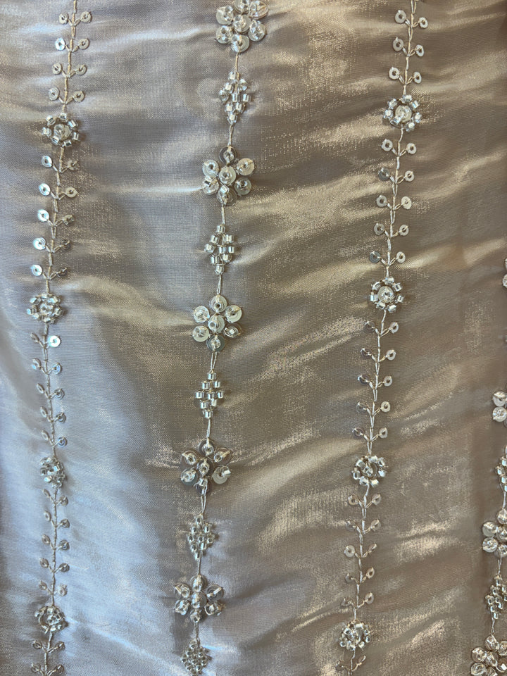 Amairah – Glass Organza Suit with All-Over Handwork