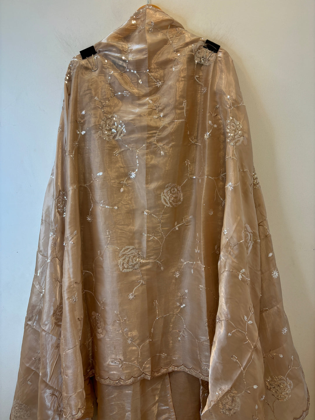 Amairah – Glass Organza Suit with All-Over Handwork