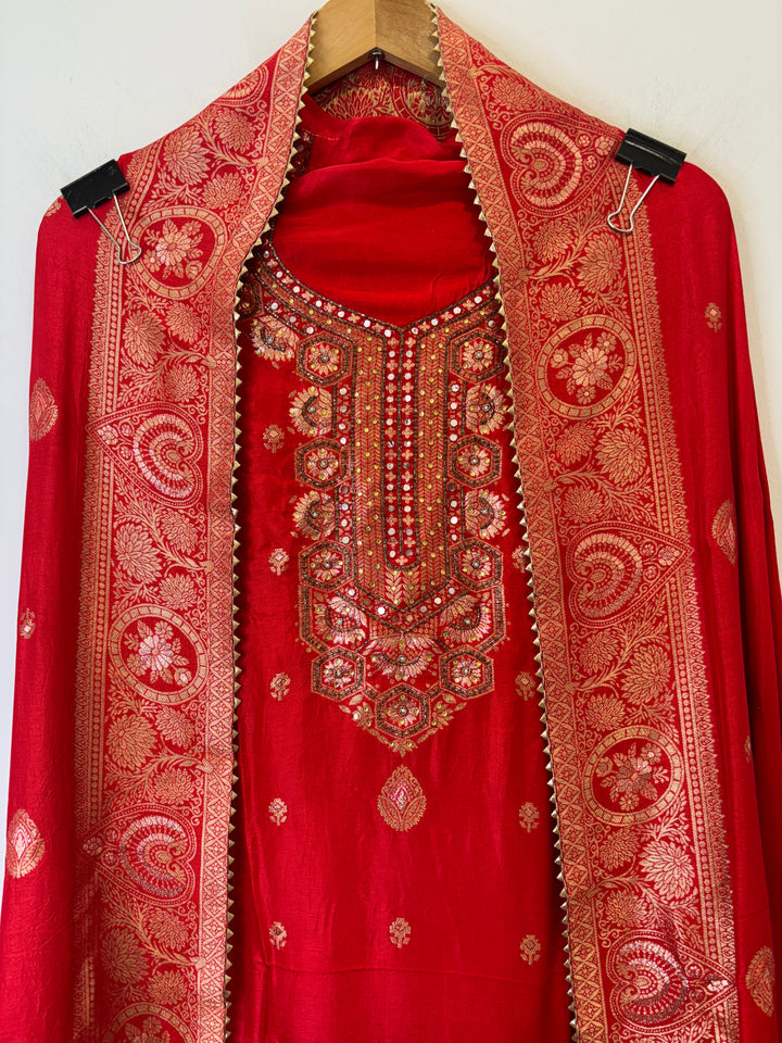 Mehira – Banarasi Dola Silk Suit