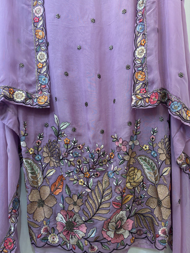 Siyara – Organza Suit with Heavy Embroidery
