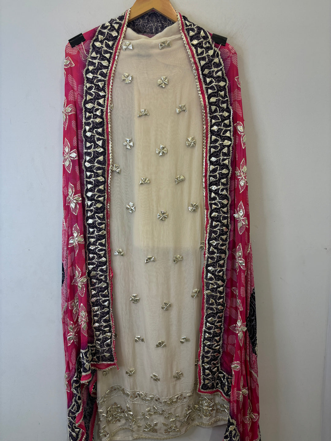 Kyara – Organza Gota Suit with Bandhani Dupatta