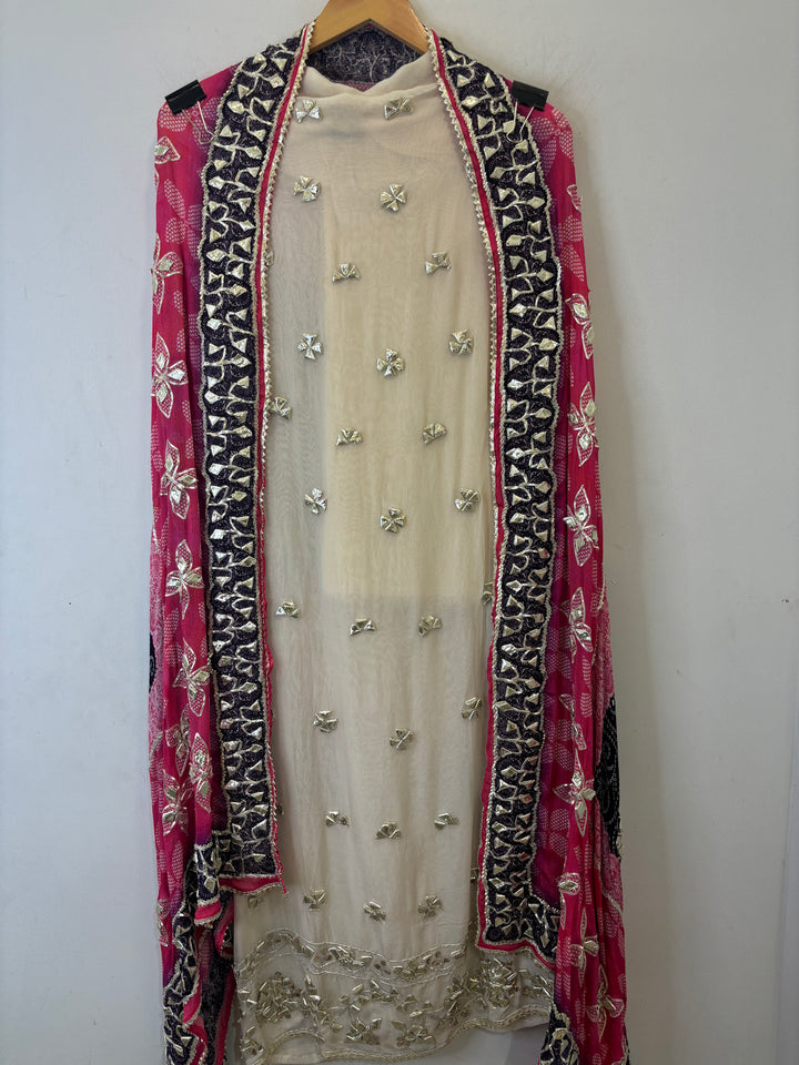 Kyara – Organza Gota Suit with Bandhani Dupatta
