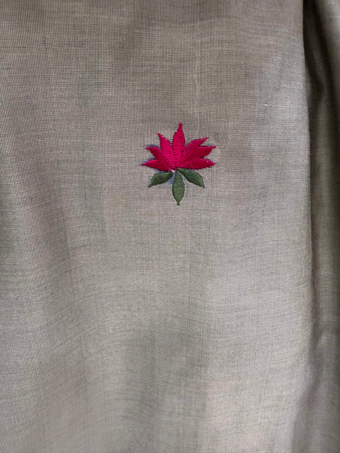 Zohra – Beige Mul Chanderi Gota Work Suit Set