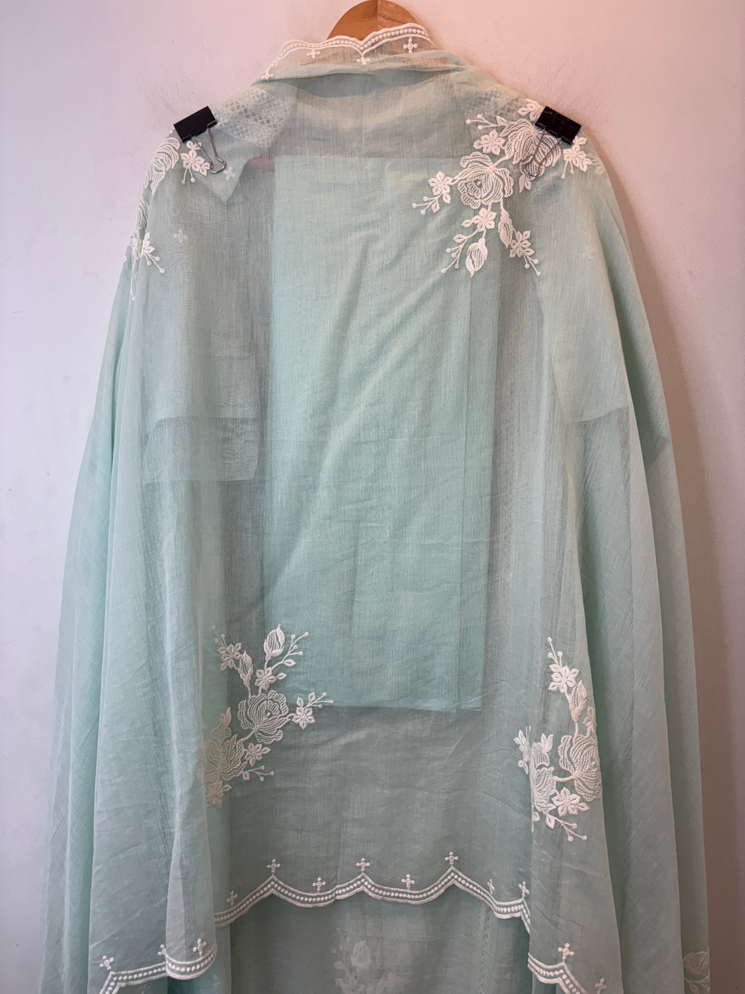 Floresta – Green Mul Cotton Cutwork Suit