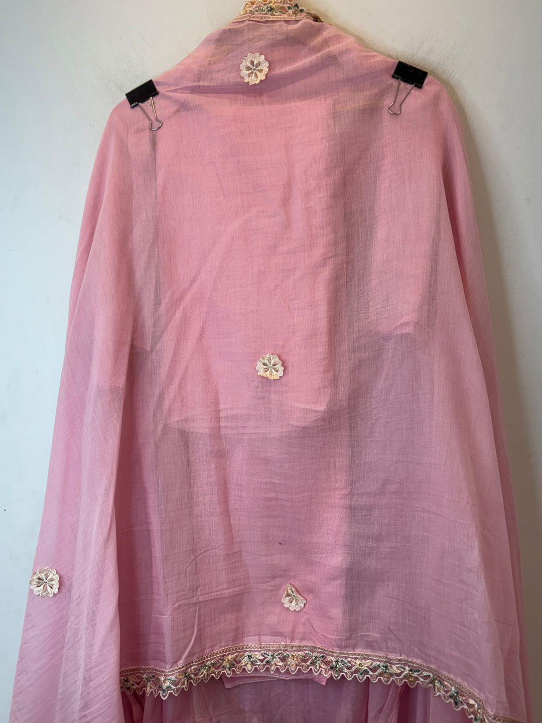 Florisse – Pink Mul Cotton 3D Pearl Suit