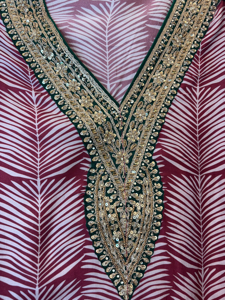 Opalina – Red Opara Silk Dori Work Suit