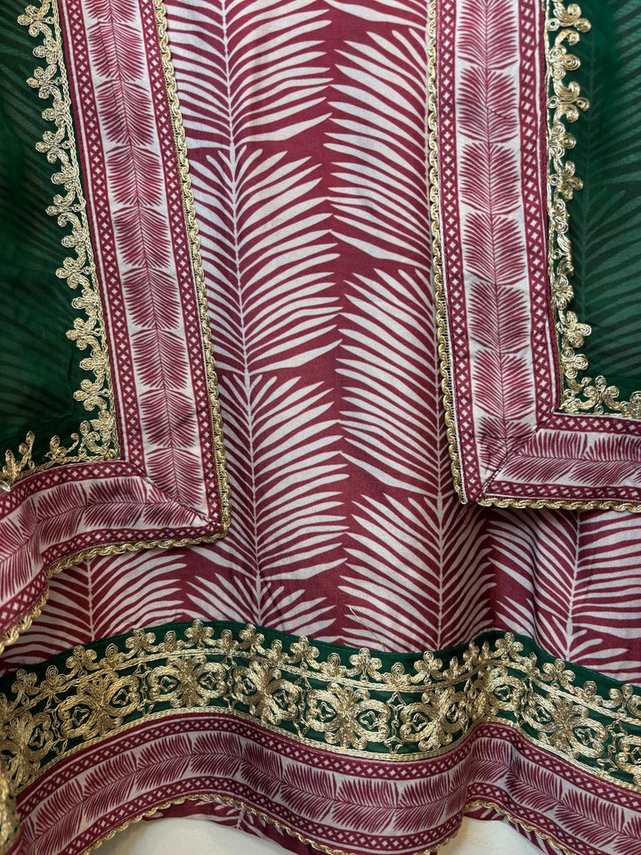 Opalina – Red Opara Silk Dori Work Suit