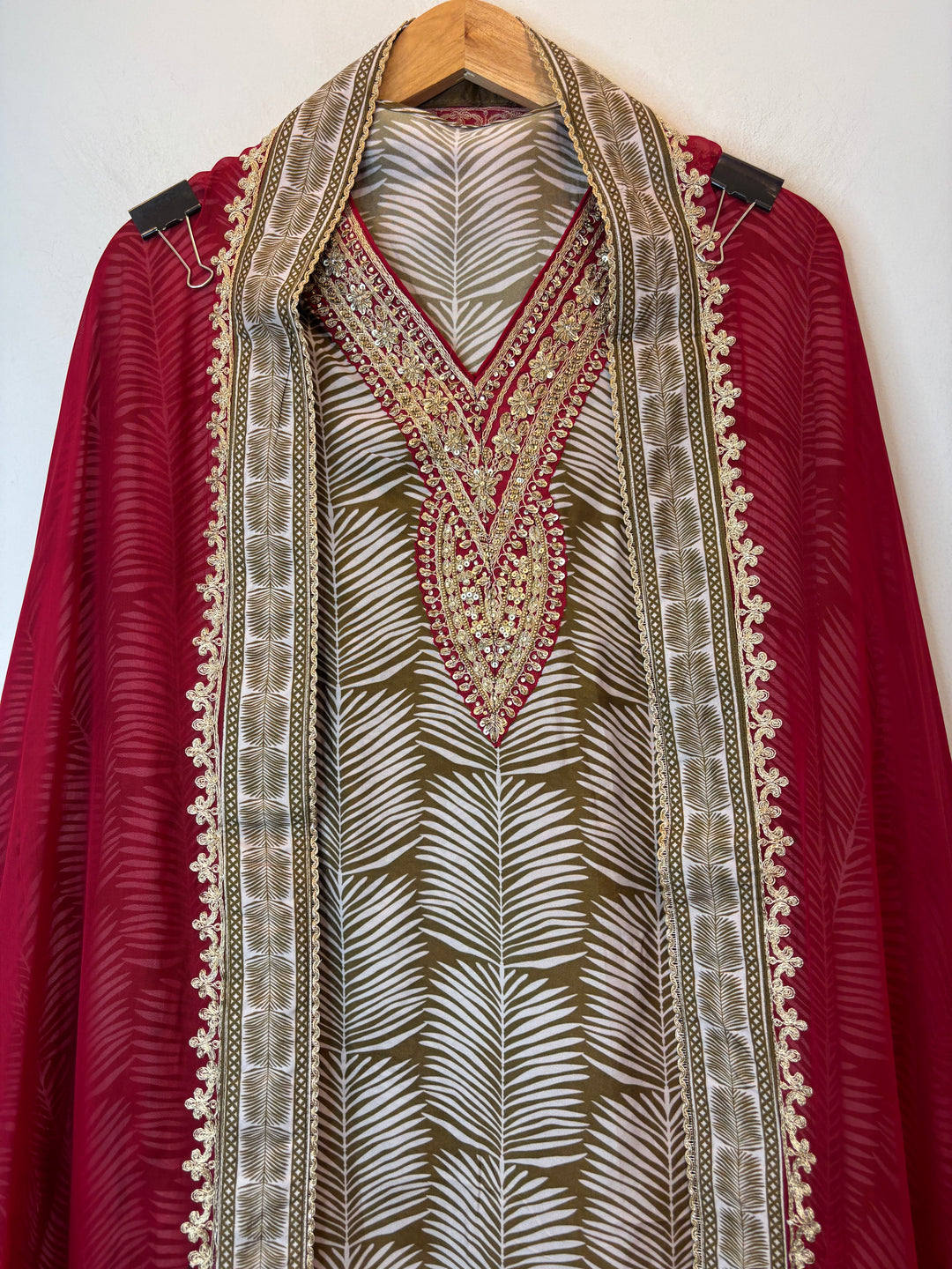 Opalina – Brown Opara Silk Dori Work Suit