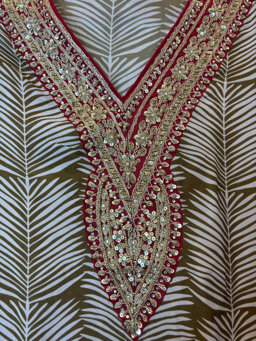 Opalina – Brown Opara Silk Dori Work Suit