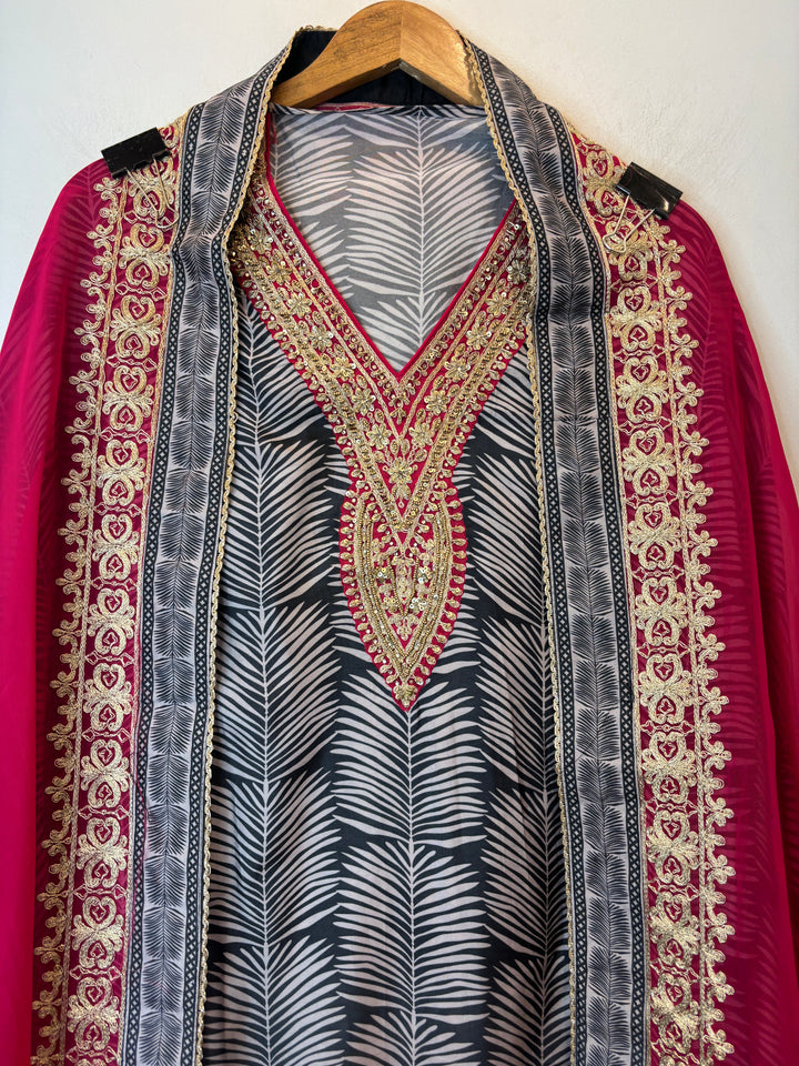 Opalina – Black Opara Silk Dori Work Suit
