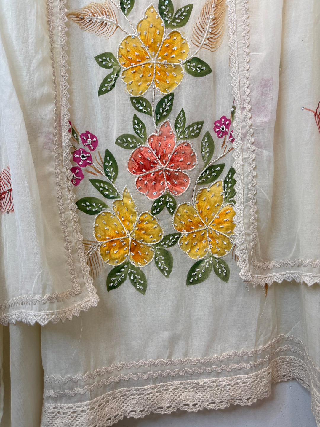Pearlina – Mul Cotton Pearl Highlight Suit