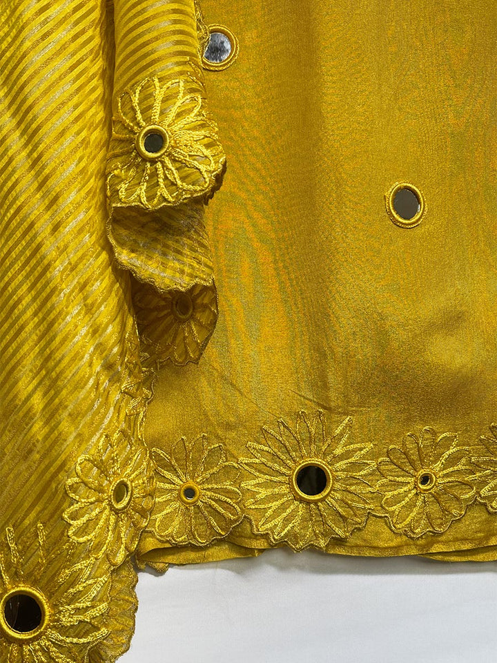 Sunlit Glow Mirror &amp; Cutwork Unstitched Set