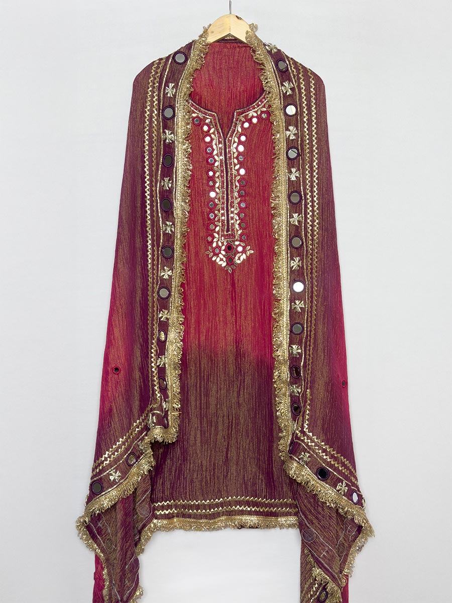 Ruby Flame Ombré Mirror &amp; Gotta Unstitched Set