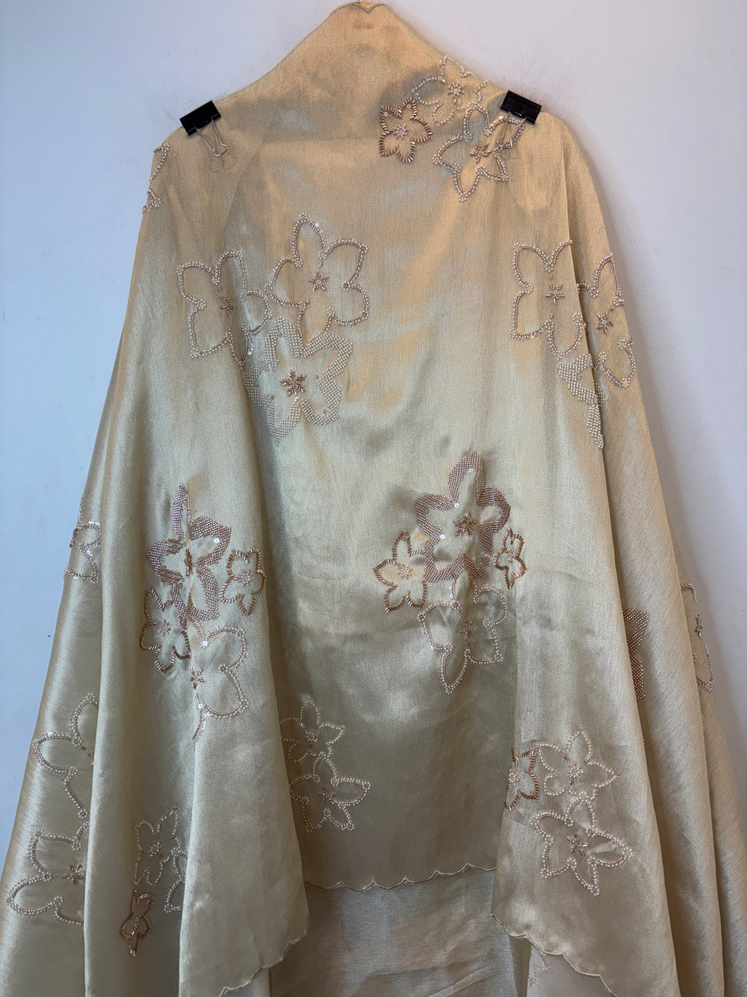 Pearlisse – Golden Burberry Tissue Beaded Suit