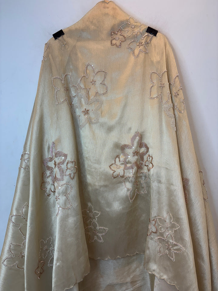 Pearlisse – Golden Burberry Tissue Beaded Suit