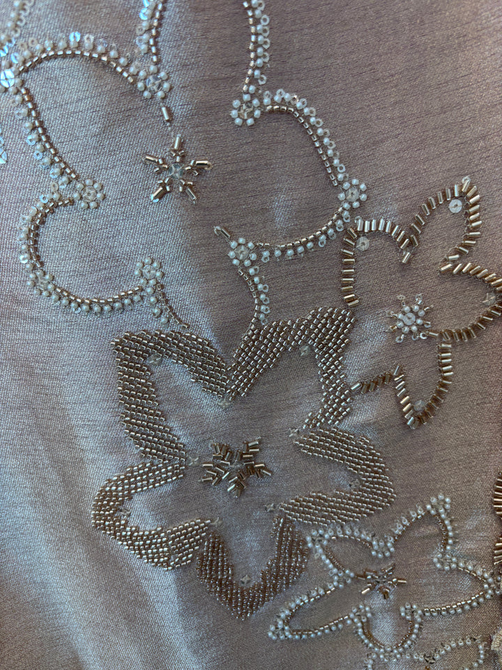 Pearlisse – Rose Gold Burberry Tissue Beaded Suit