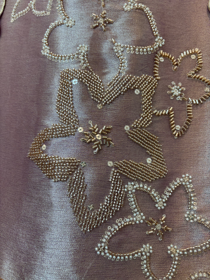 Pearlisse – Lavender Burberry Tissue Beaded Suit