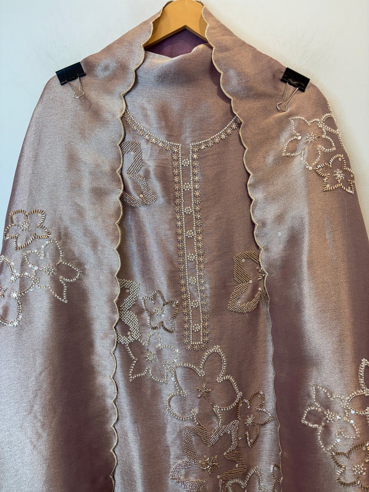 Pearlisse – Lavender Burberry Tissue Beaded Suit
