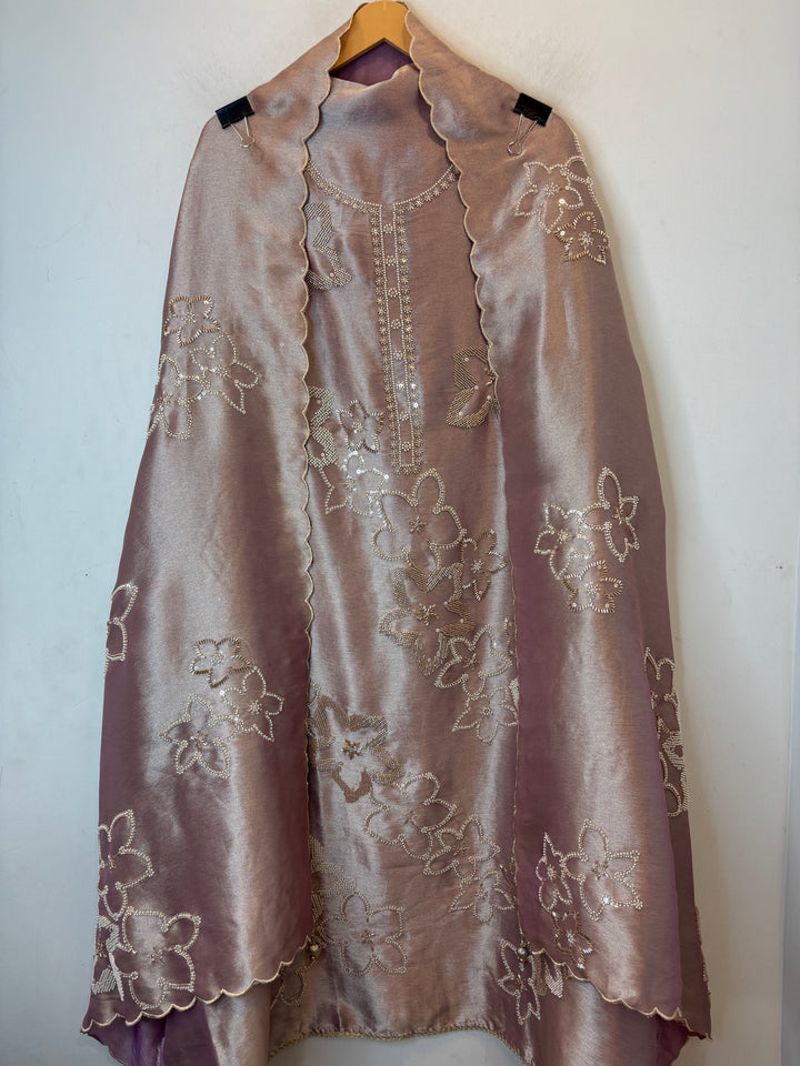 Pearlisse – Lavender Burberry Tissue Beaded Suit