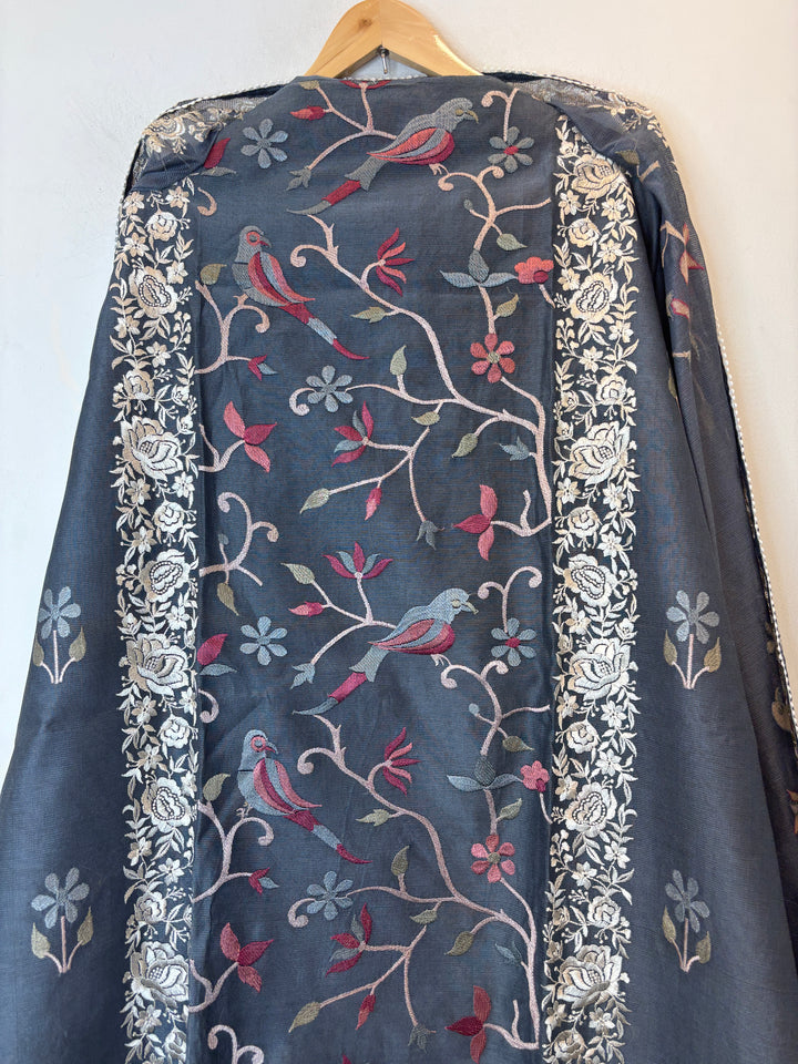 Roselle – Grey Kota Thread Garden Suit
