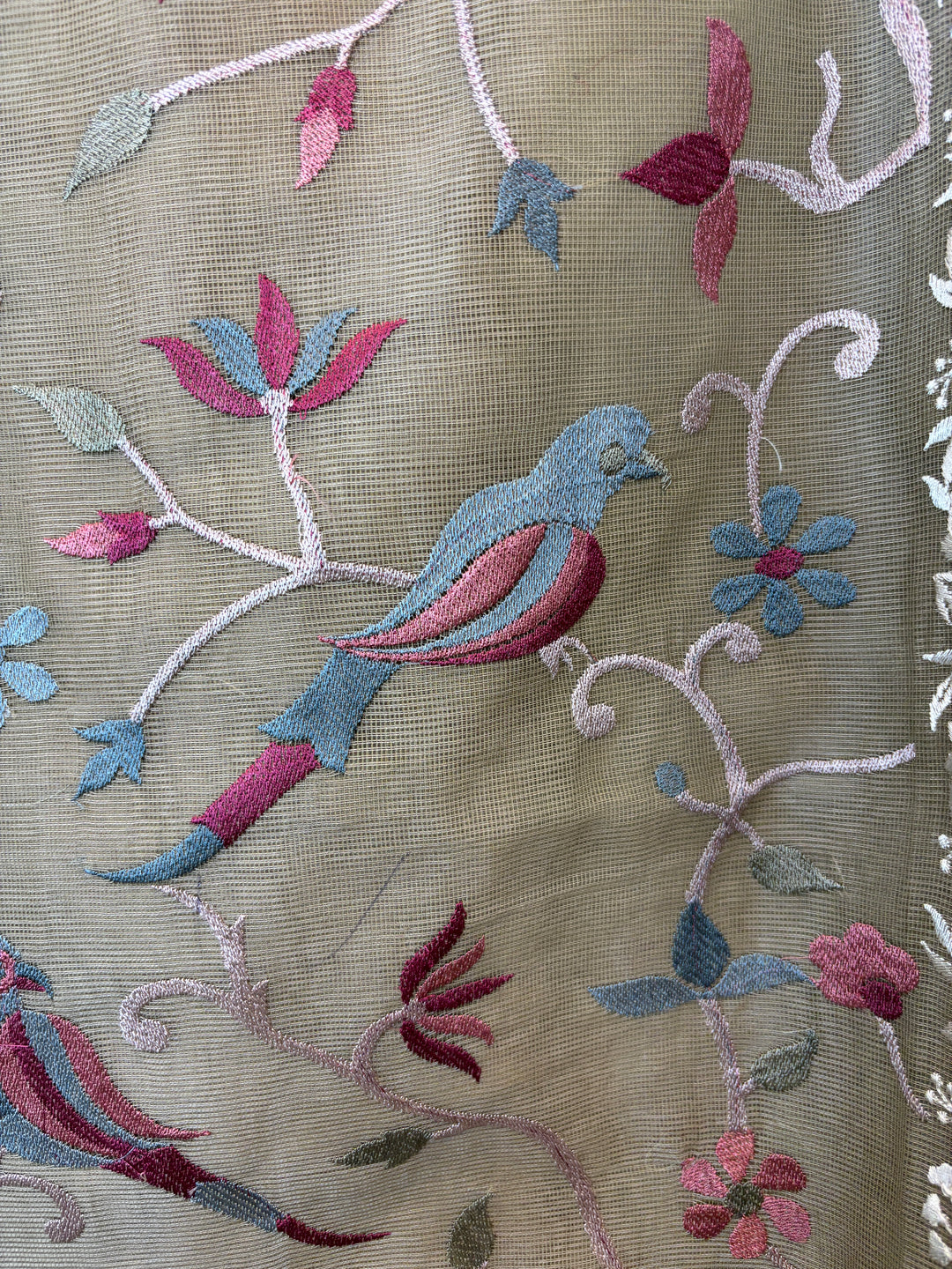 Roselle – Beige Kota Thread Garden Suit