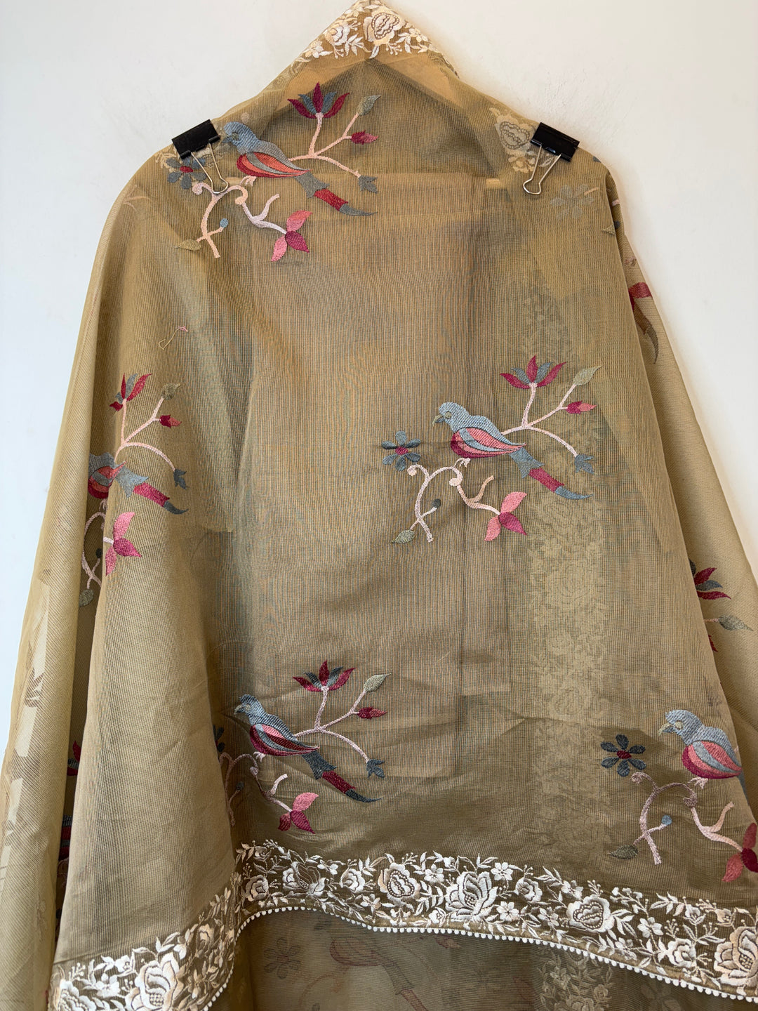 Roselle – Beige Kota Thread Garden Suit