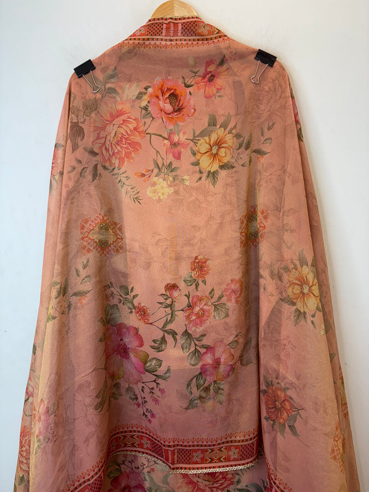 Florena – Peach Tissue Digital Pearl Suit